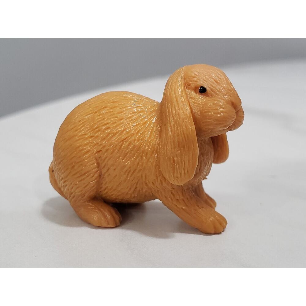 Safari Ltd Floppy Ear‎ Tan Bunny Rabbit Play Figure Toy Cake Topper Diorama Mini